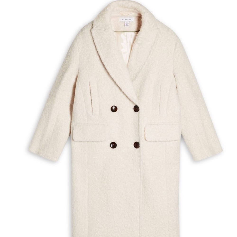 Topshop Petite Boucle Coat - Picture 4 of 10